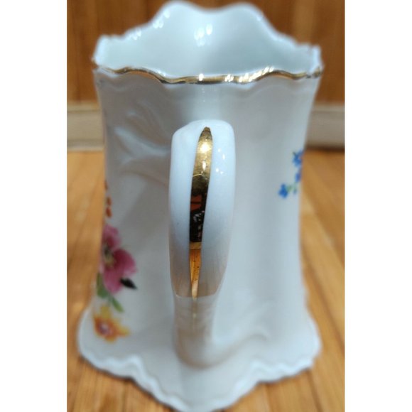 Vintage Warwick China Floral Porcelain Creamer Made in USA 4x4.5x4.5" - Picture 8 of 12